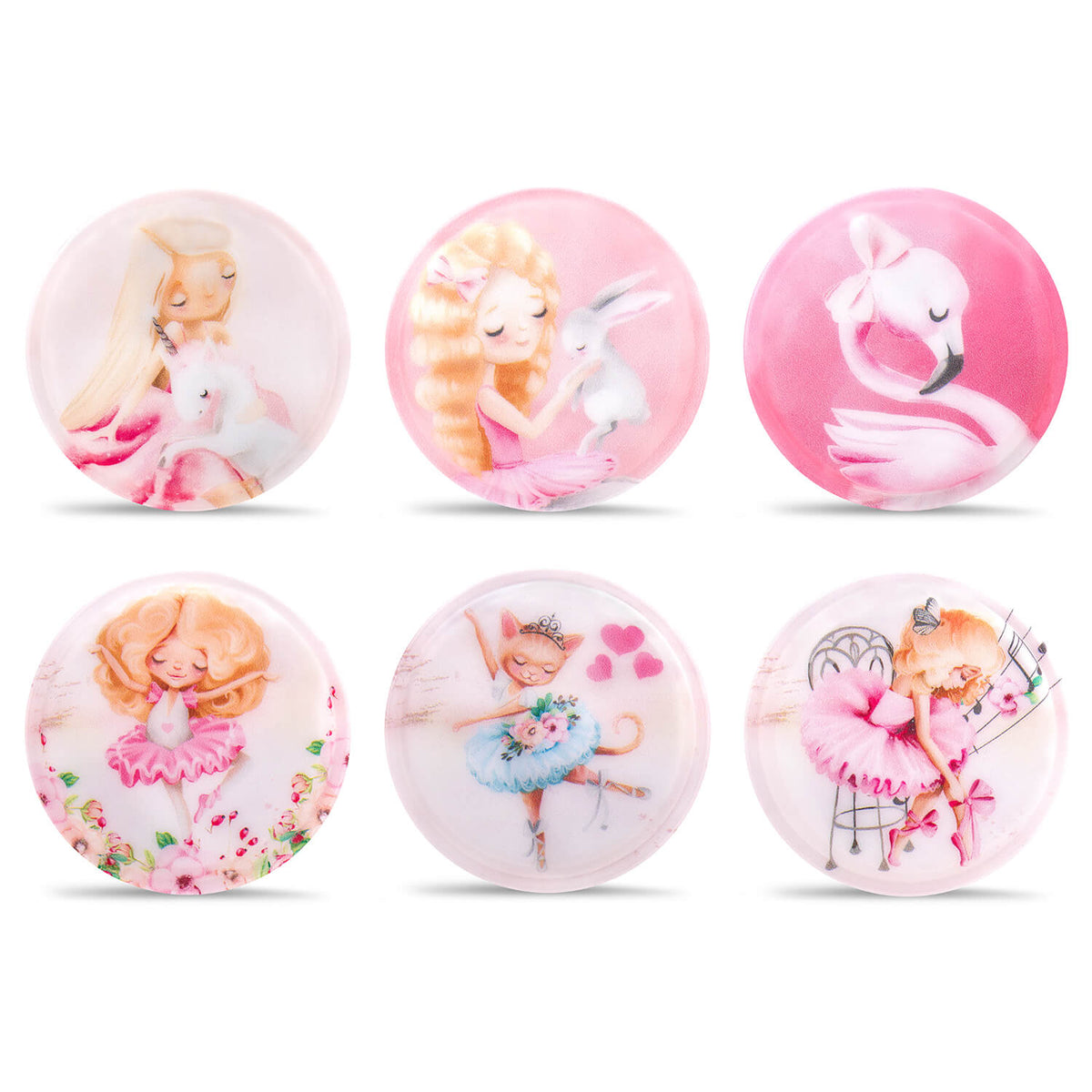 Belmil Patch Set – 6-Piece Velcro Patches "Fairy Ballet"