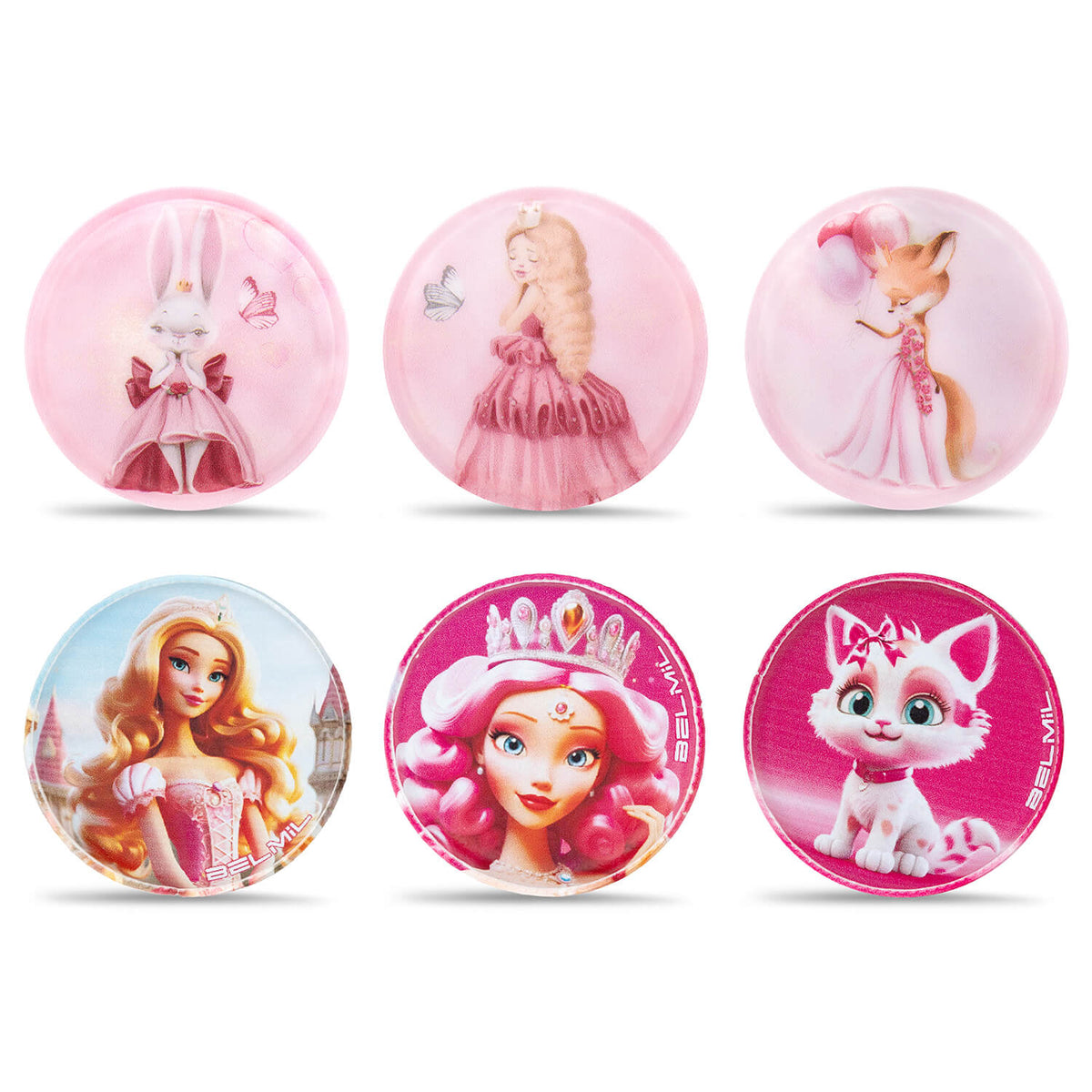 Belmil Patch Set – 6-Piece Velcro Patches "Fairytale Elegance"