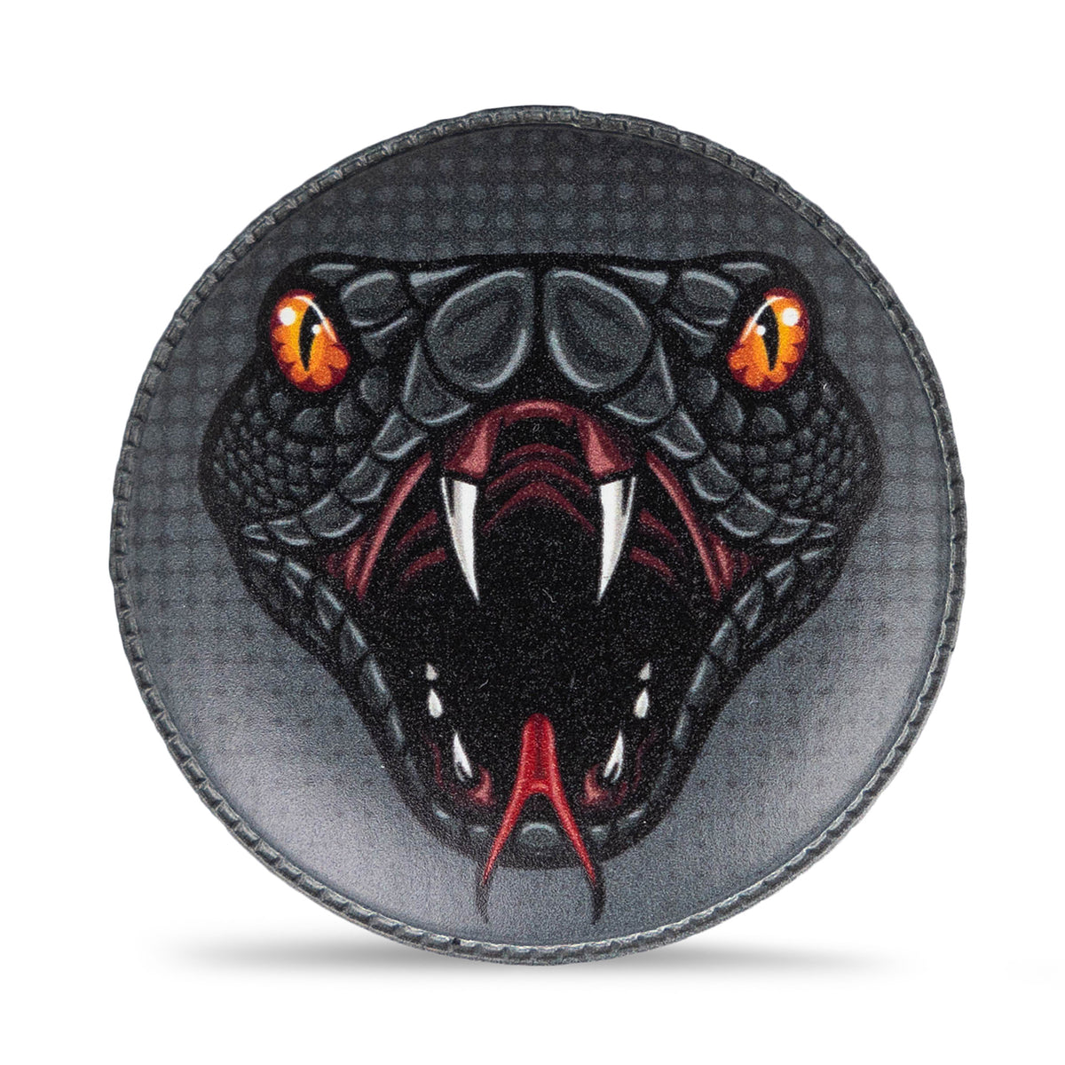 Close-up view of the Belmil Patch Set – 3-Piece Velcro Patches "Reptile" showcasing the self-adhesive Velcro backing for easy attachment.