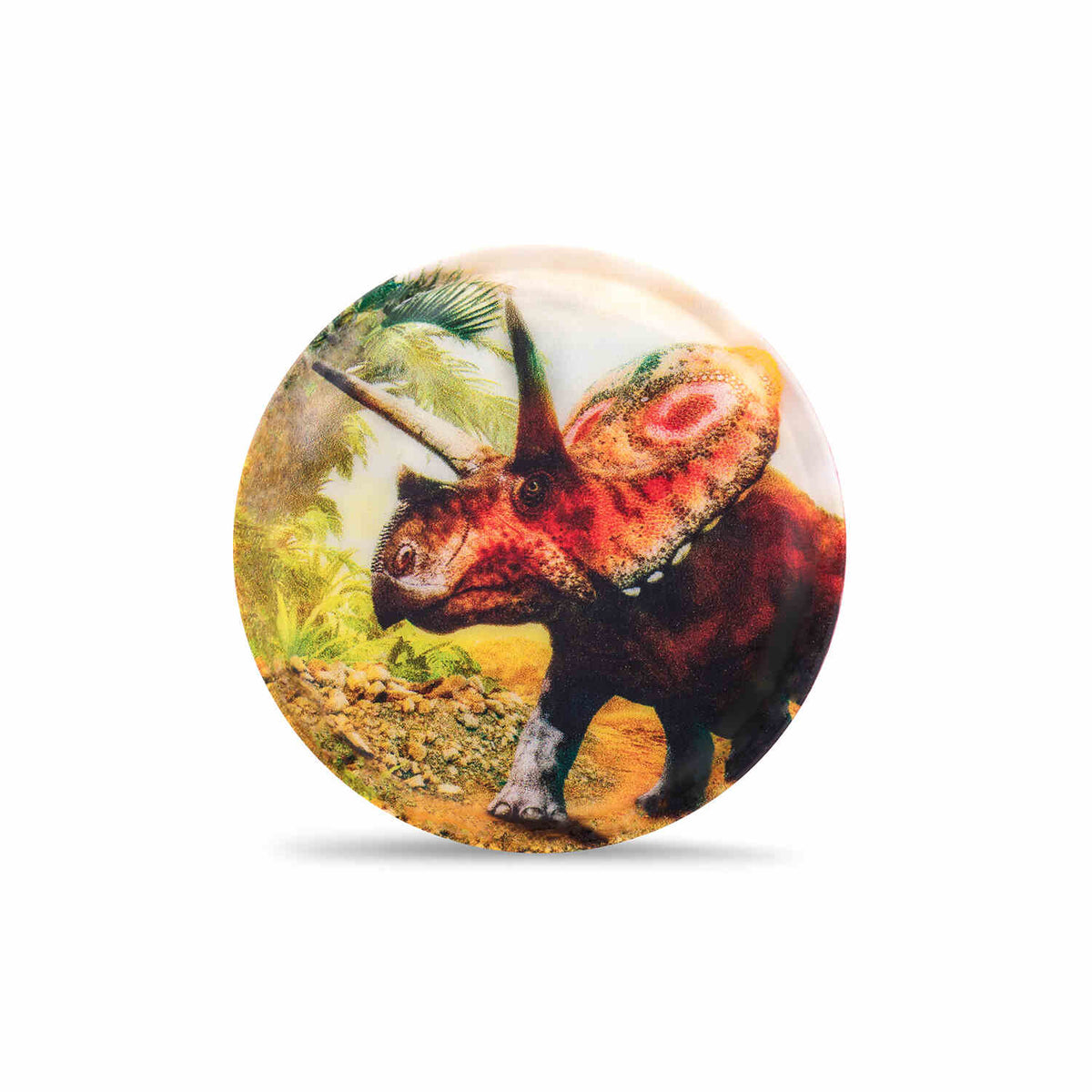 Close-up of the Belmil Patch Set – 3-Piece Velcro Patches 'Dinosaurs' demonstrating the self-adhesive Velcro backing for easy application.