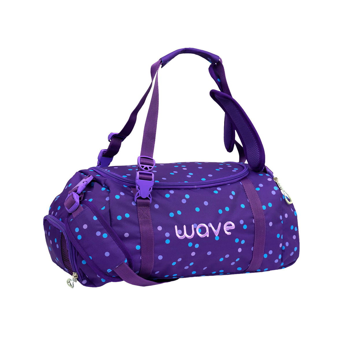 Wave Purple Dots Sporttasche