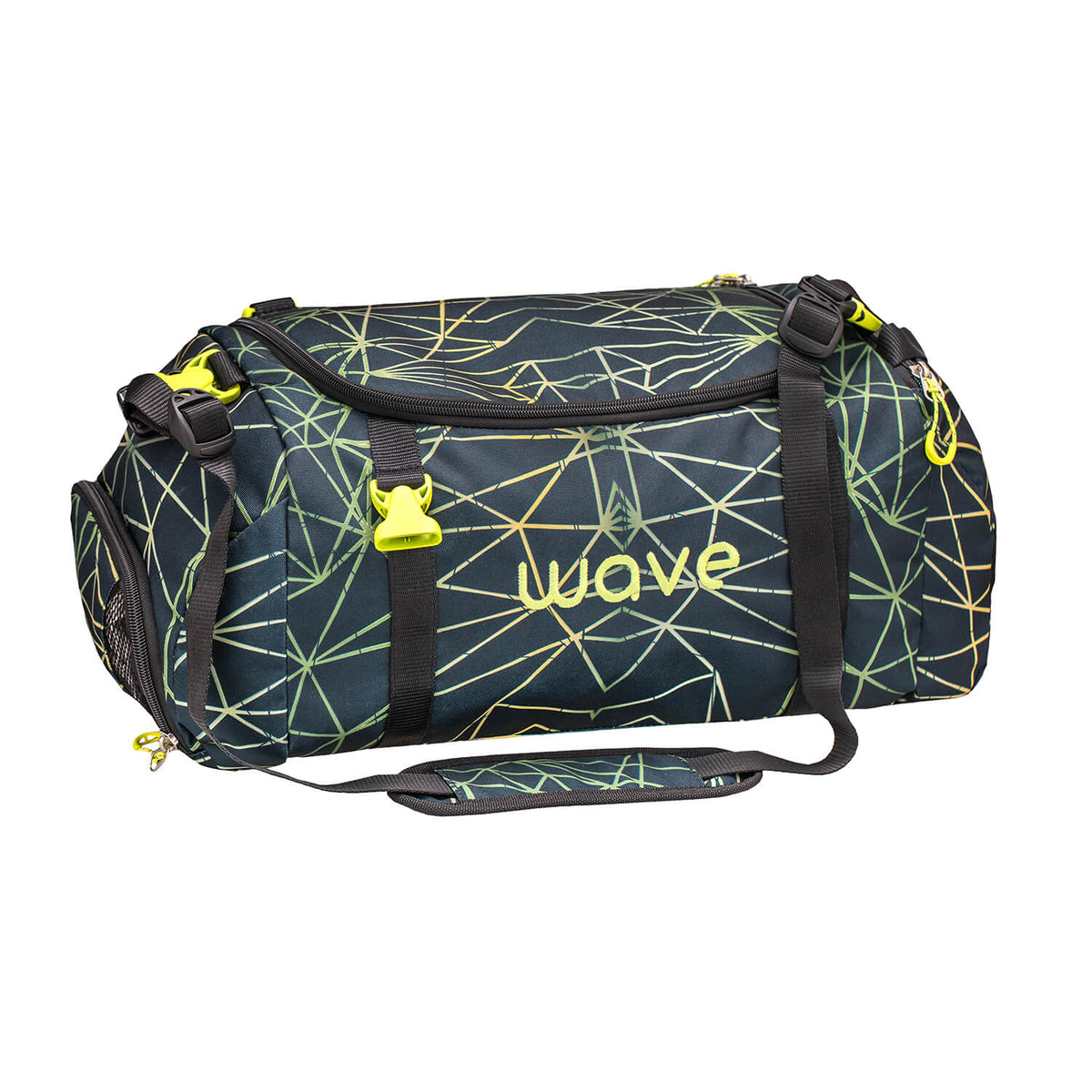 Wave Stripes Green Sporttasche