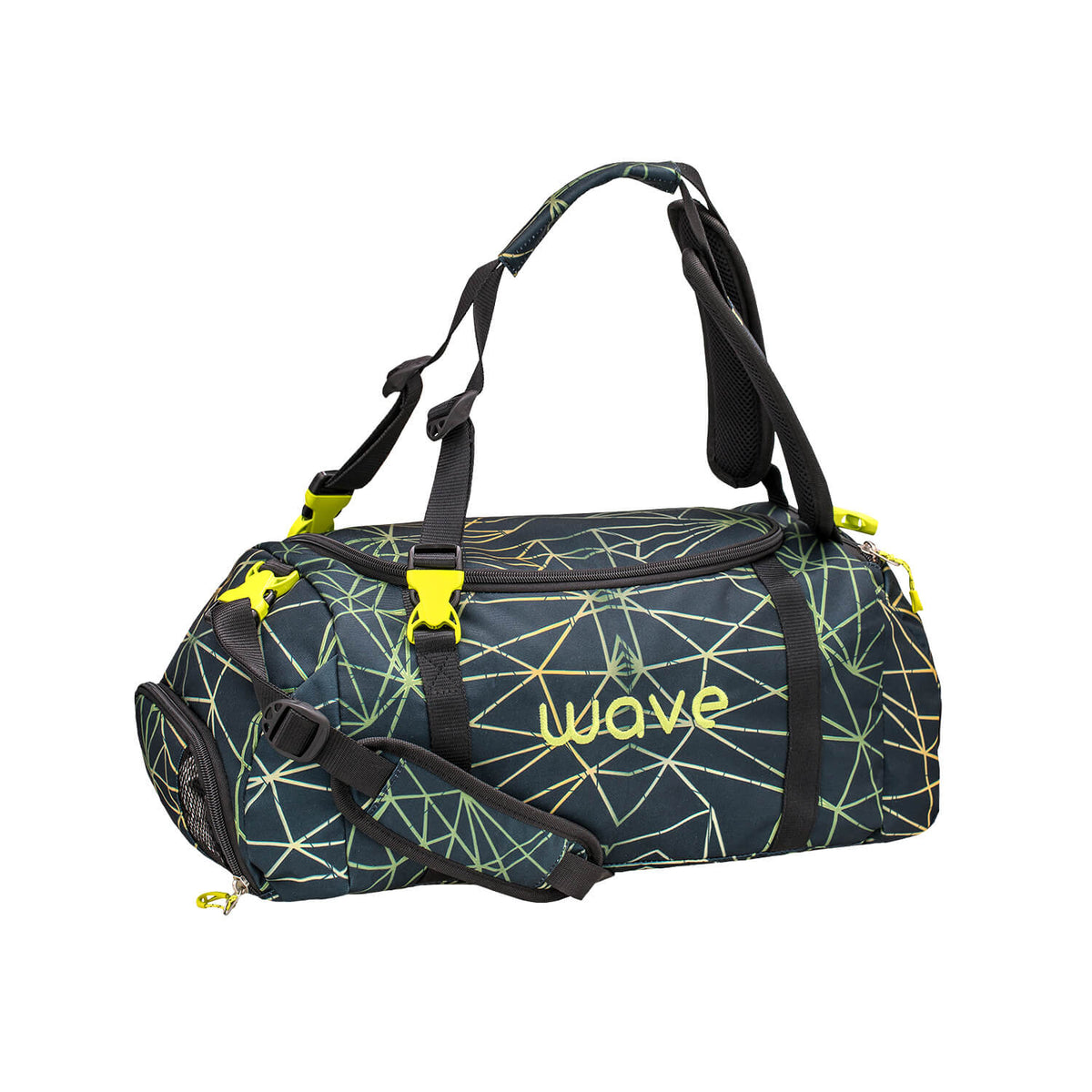 Wave Stripes Green Sporttasche