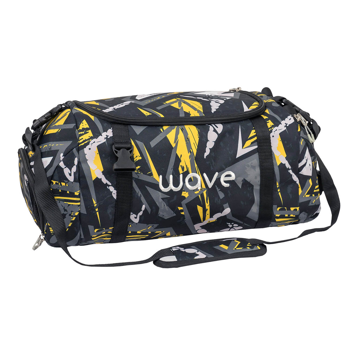 Wave Yellow Graffiti Sporttasche