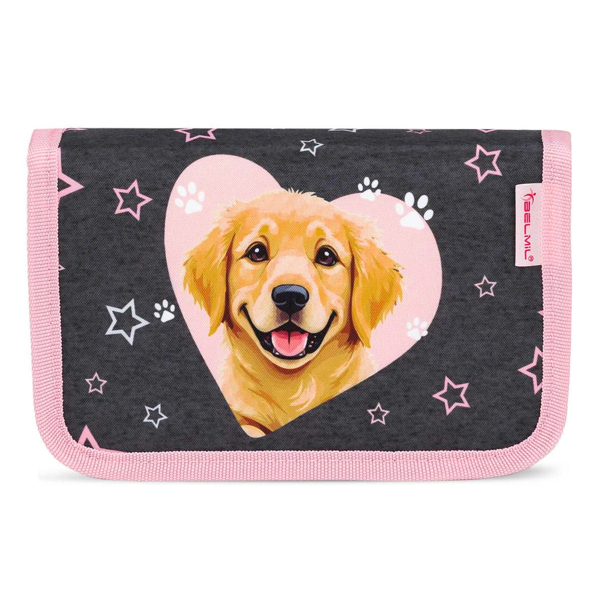 Ergonomisches Schulranzen-Set für Mädchen – Belmil Classy Starry Paws (4-tlg.)