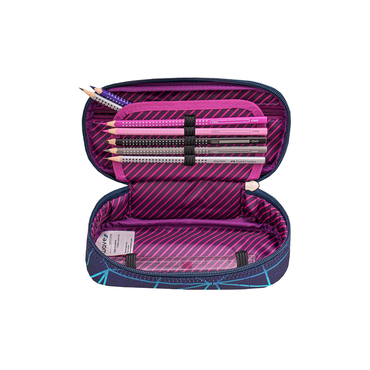 Wave Stripes Purple Schlamperbox