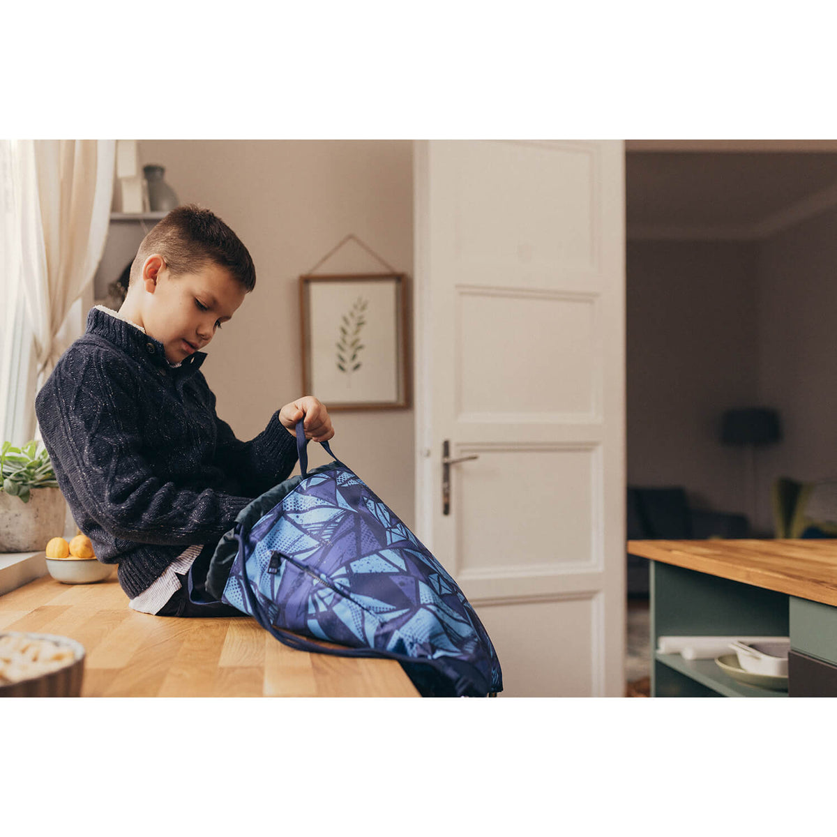 Premium School Turnbeutel Glacier Blue