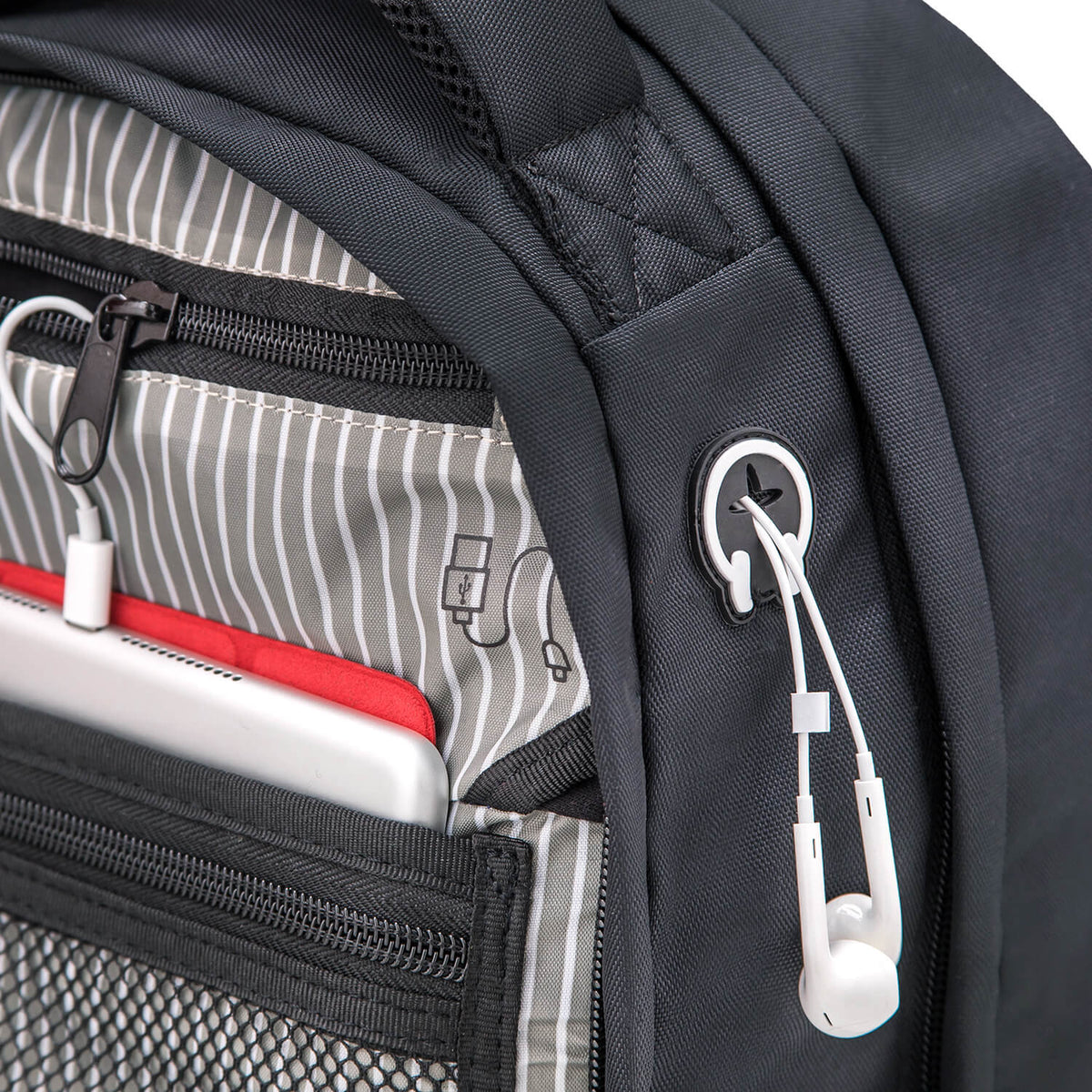 Wave Infinity Black Schulrucksack Set 2 tlg.