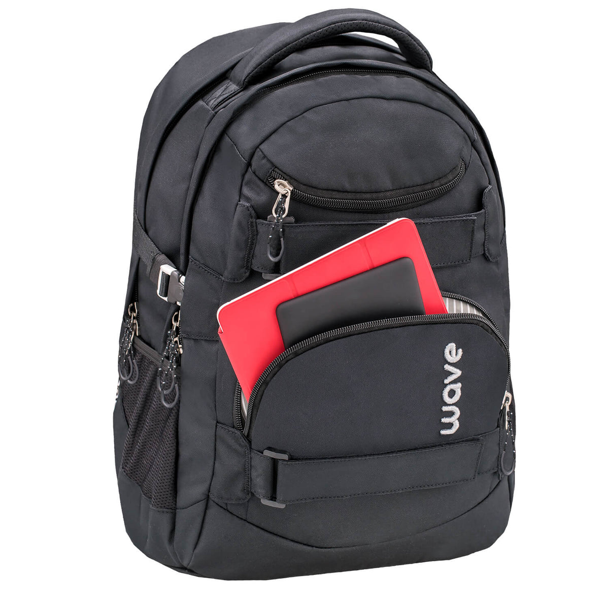 Wave Infinity Black Schulrucksack Set 2 tlg.
