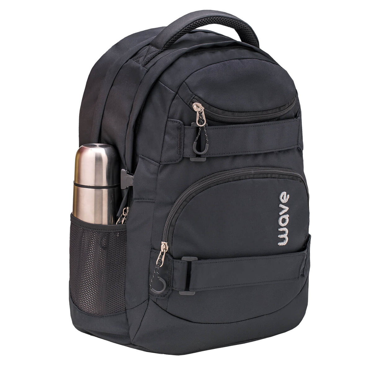 Wave Infinity Black Schulrucksack Set 2 tlg.