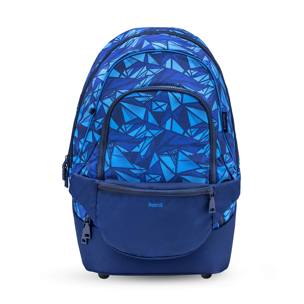 Premium Backpack & Fanny Pack Glacier Blue Schoolbag 2pcs