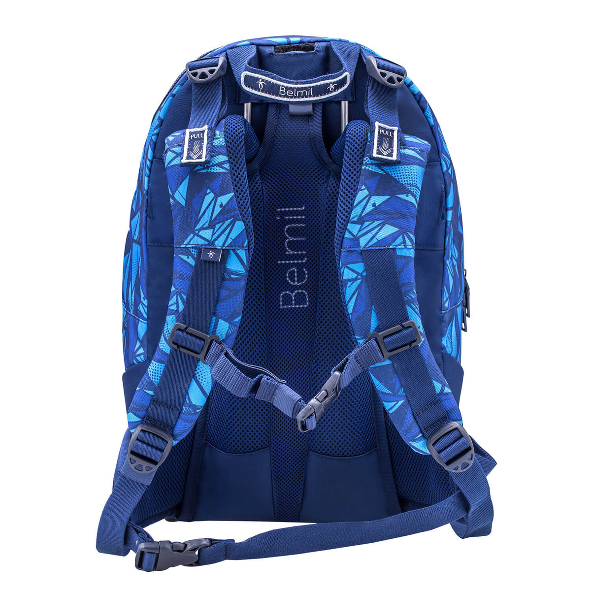 Premium Backpack & Fanny Pack Glacier Blue Schoolbag 2pcs