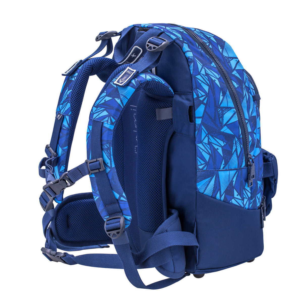 Premium Backpack & Fanny Pack Glacier Blue Schoolbag 2pcs