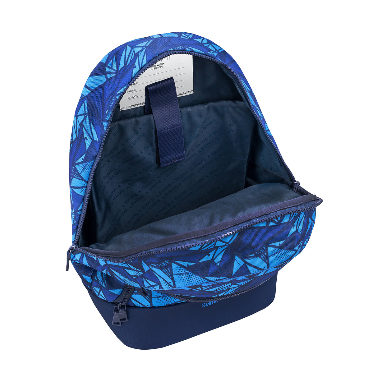 Premium Backpack & Fanny Pack Glacier Blue Schoolbag 2pcs