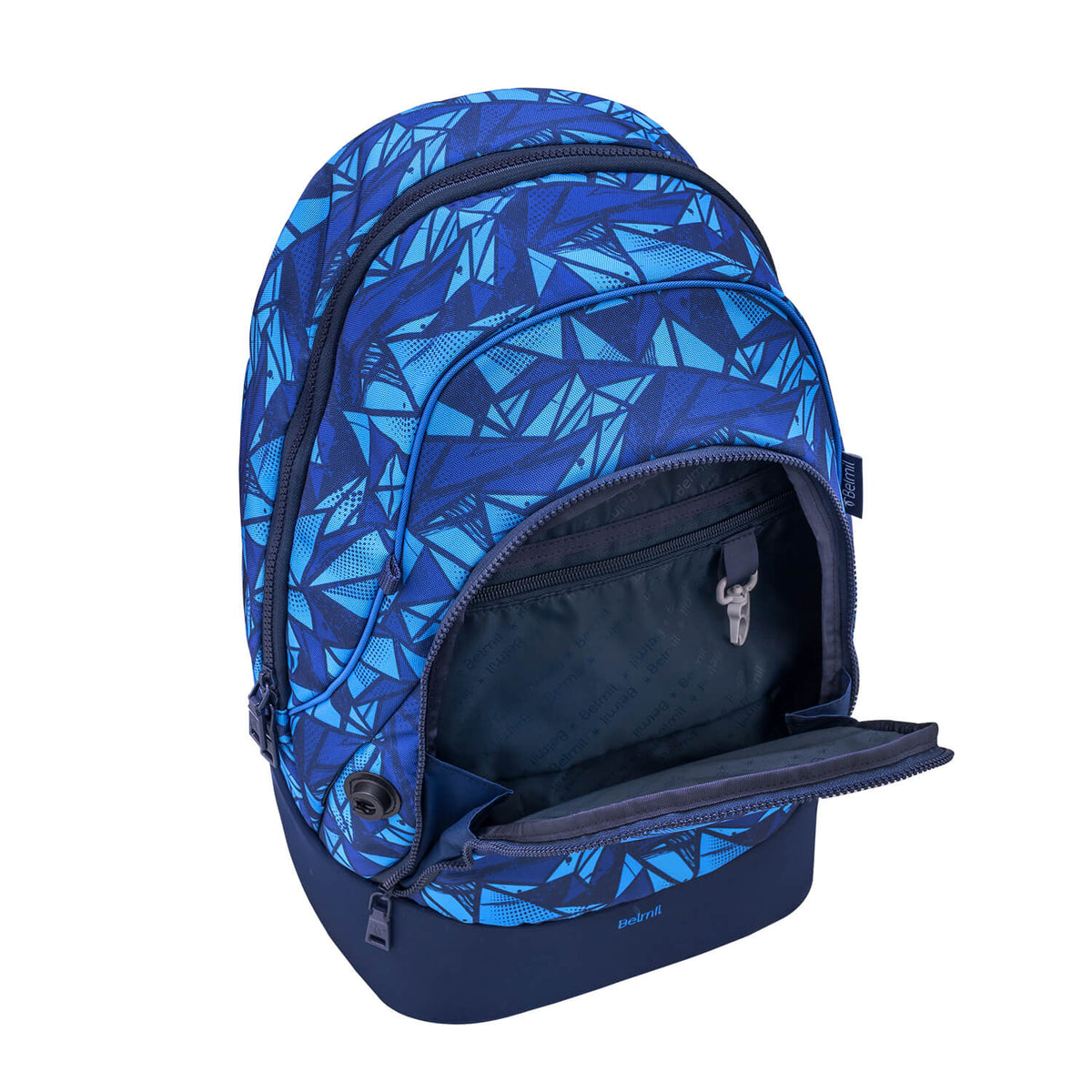 Premium Backpack & Fanny Pack Glacier Blue Schoolbag 2pcs
