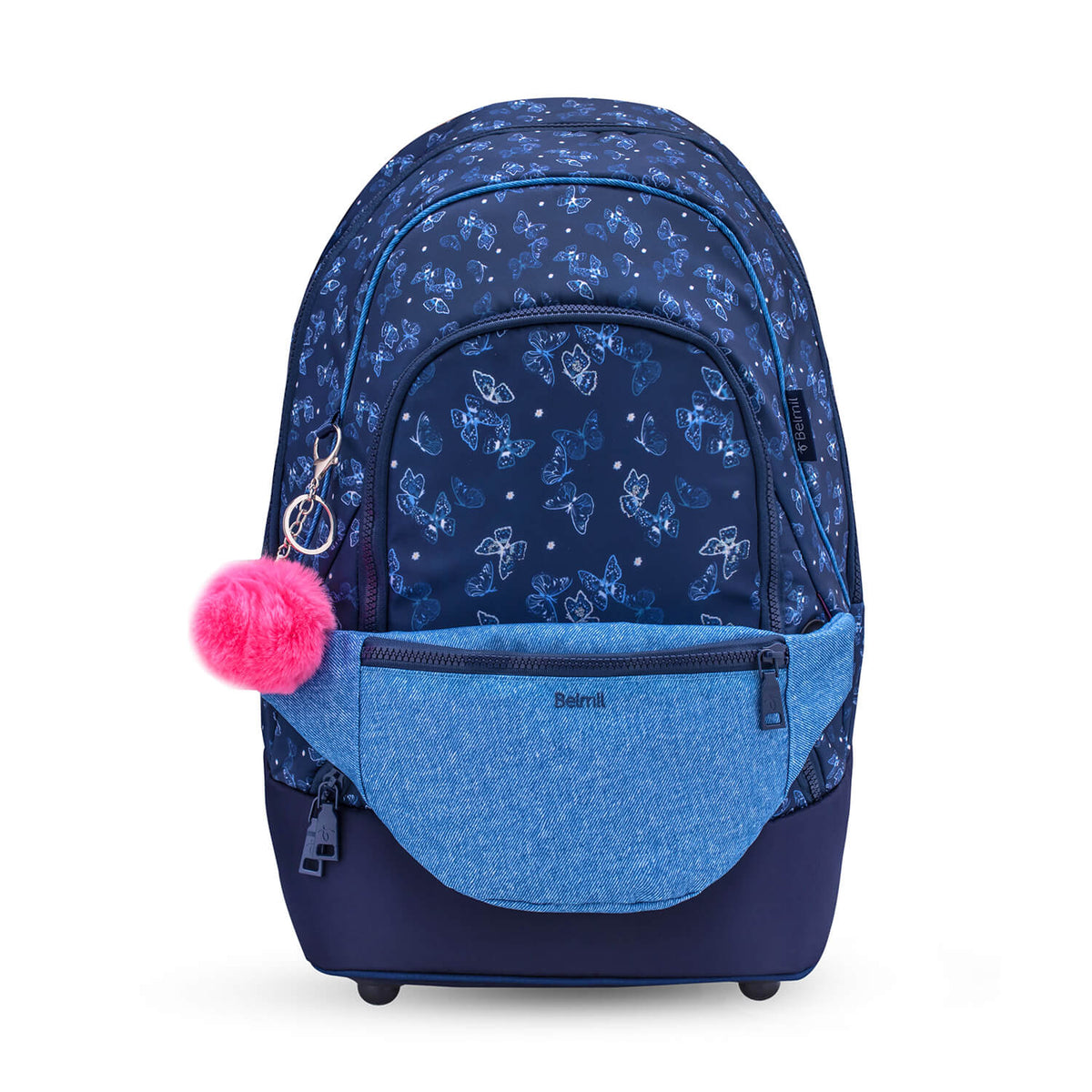 Premium Backpack & Fanny Pack Sapphire Schulranzen 2tlg.