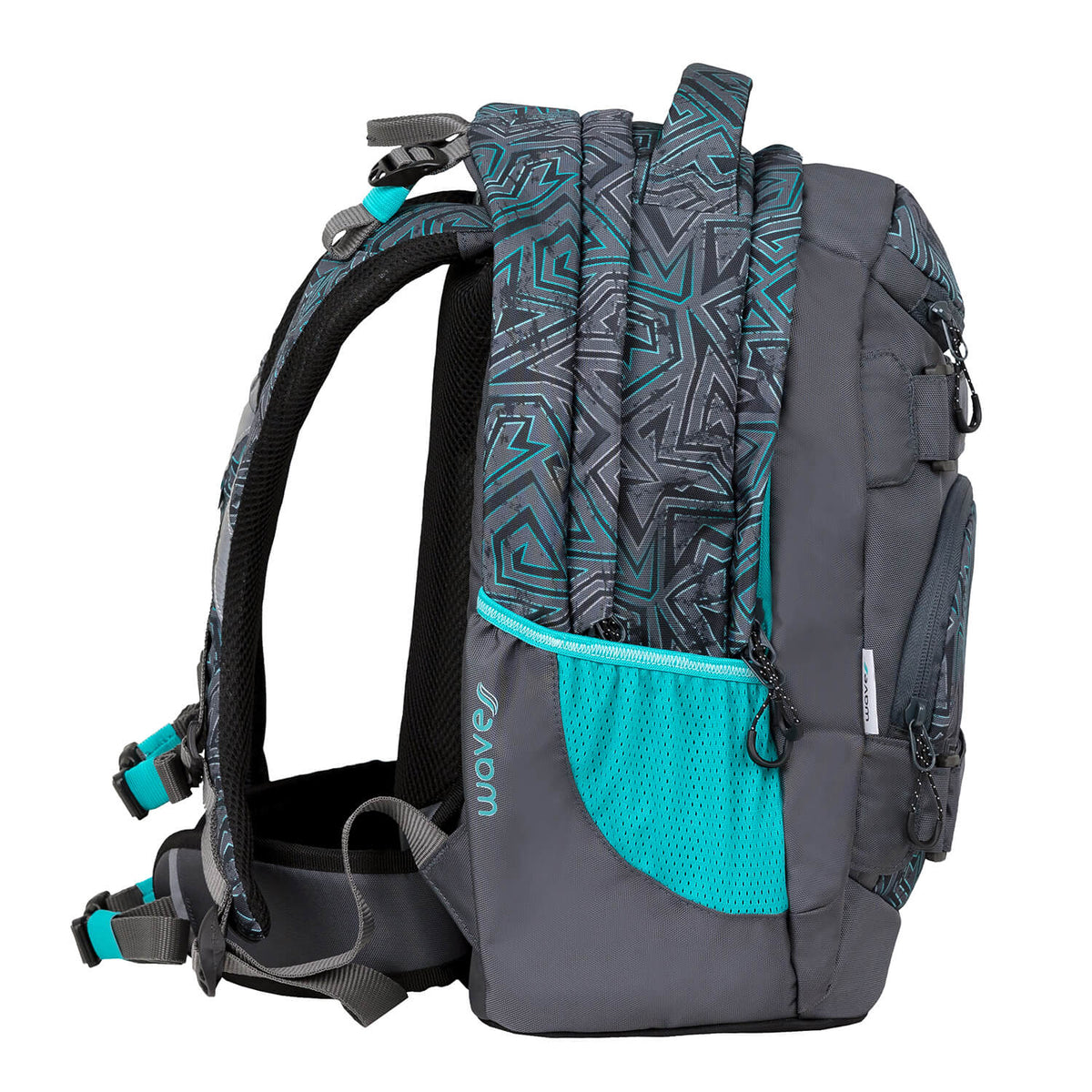 Wave Infinity Move Chaos Lagoon school backpack