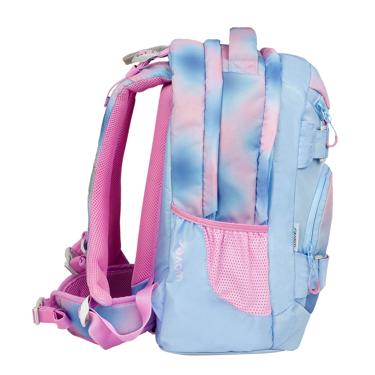 Wave Infinity Move Gradient Lavender school backpack