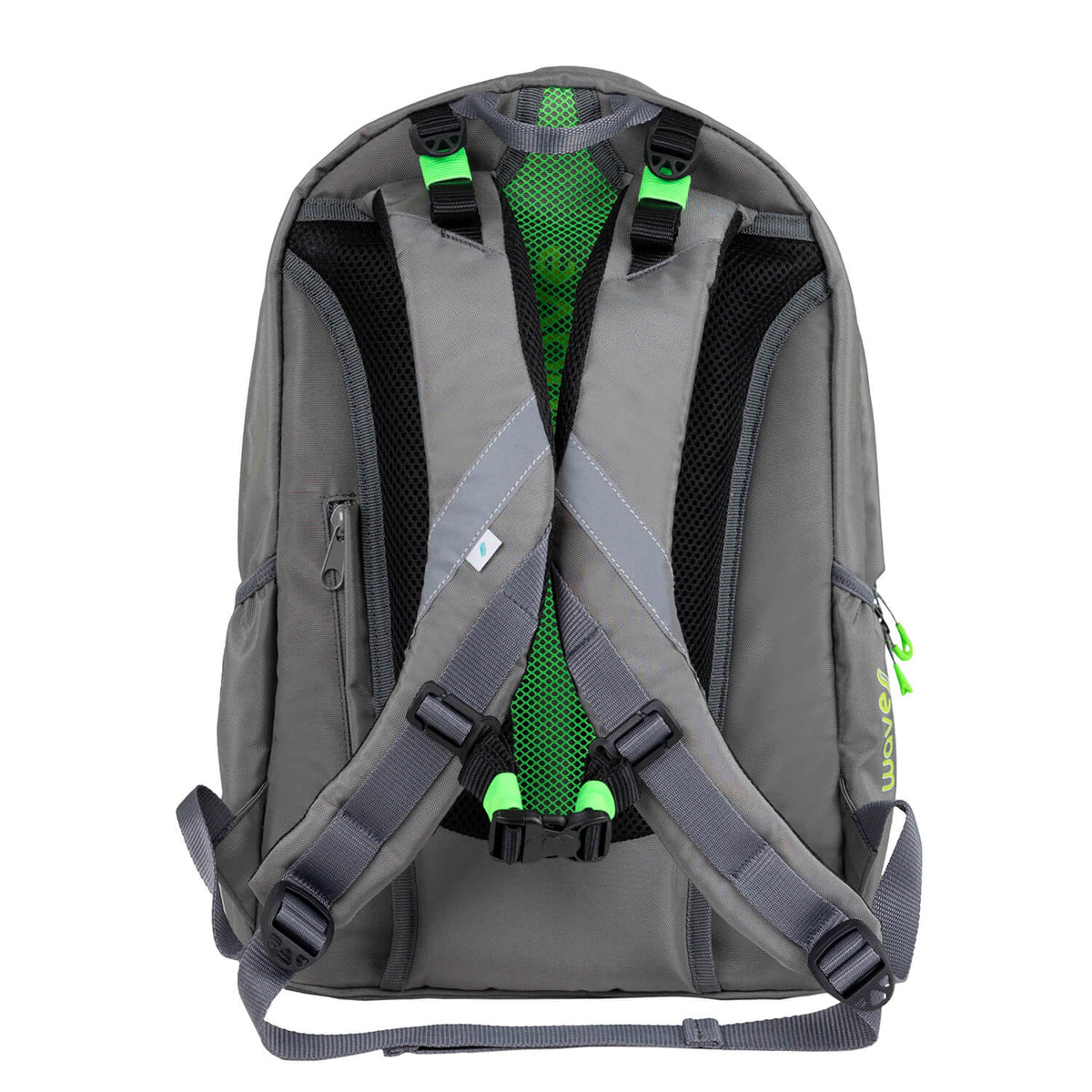 Wave Infinity Move Lime Grey school backpack