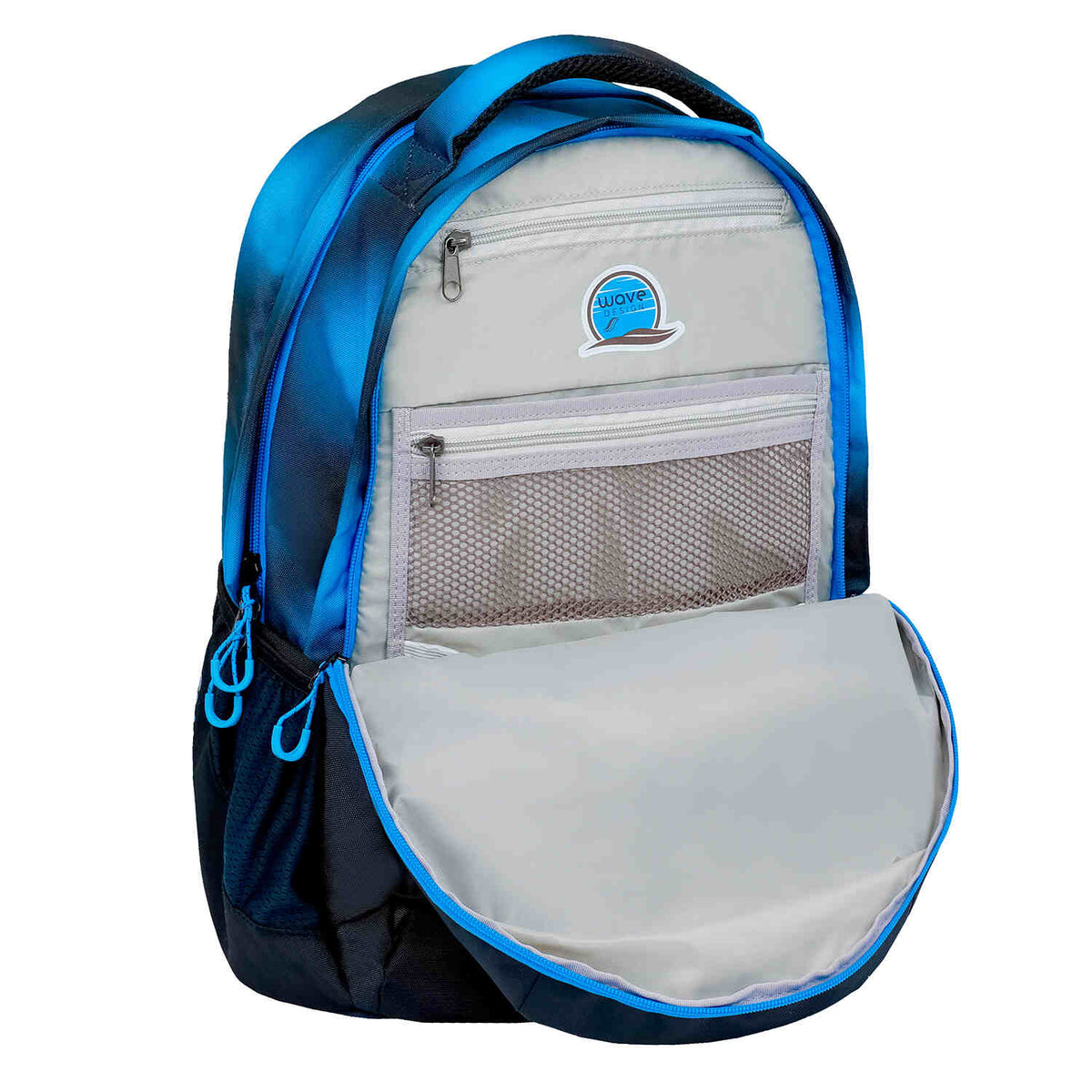 Wave Infinity Move Gradient Hazy Blue backpack set 3 Pcs