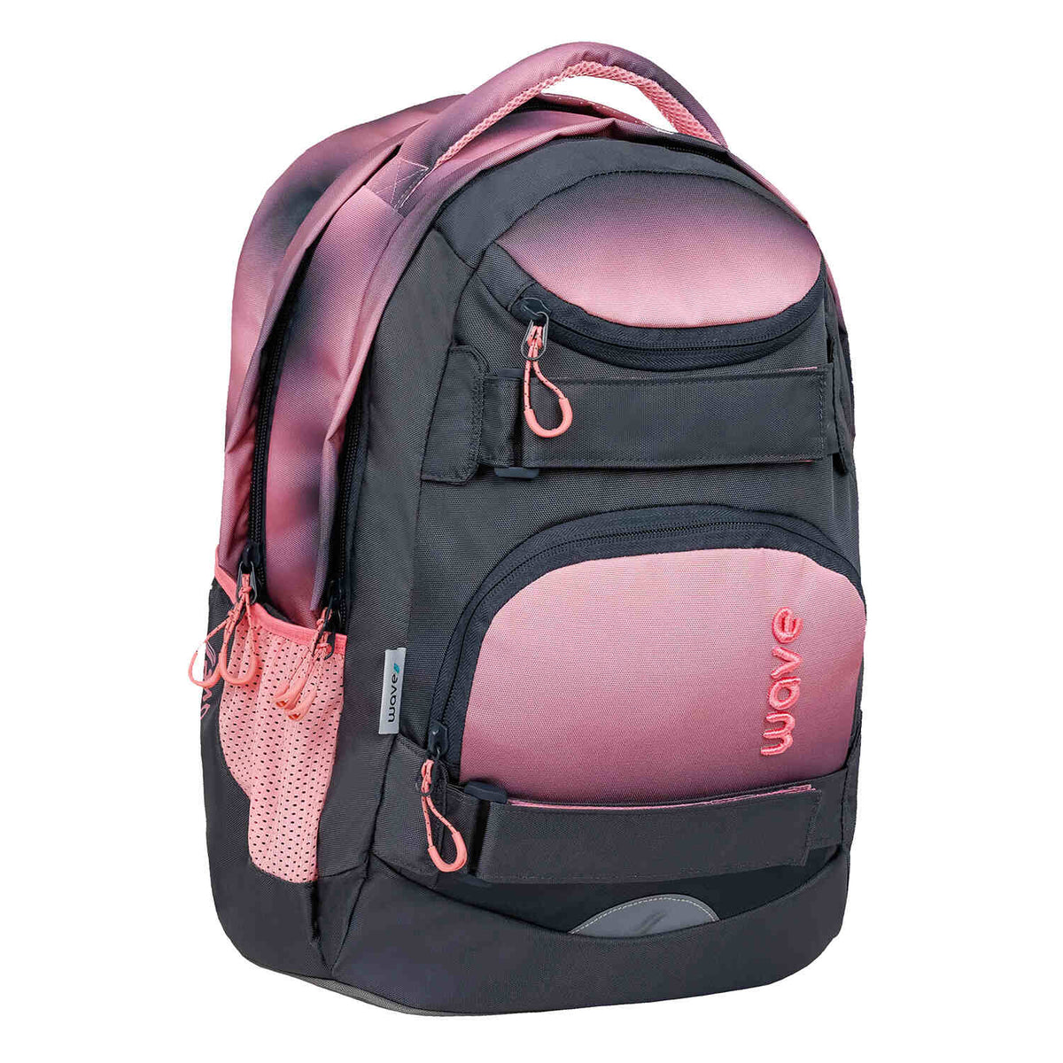 Wave Infinity Move Gradient Pinky Schulrucksack Set 2 tlg.