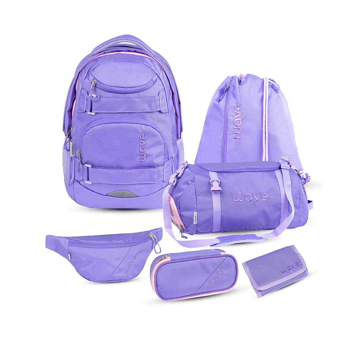 Wave Infinity Move Ultra Violet backpack Set 5 Pcs