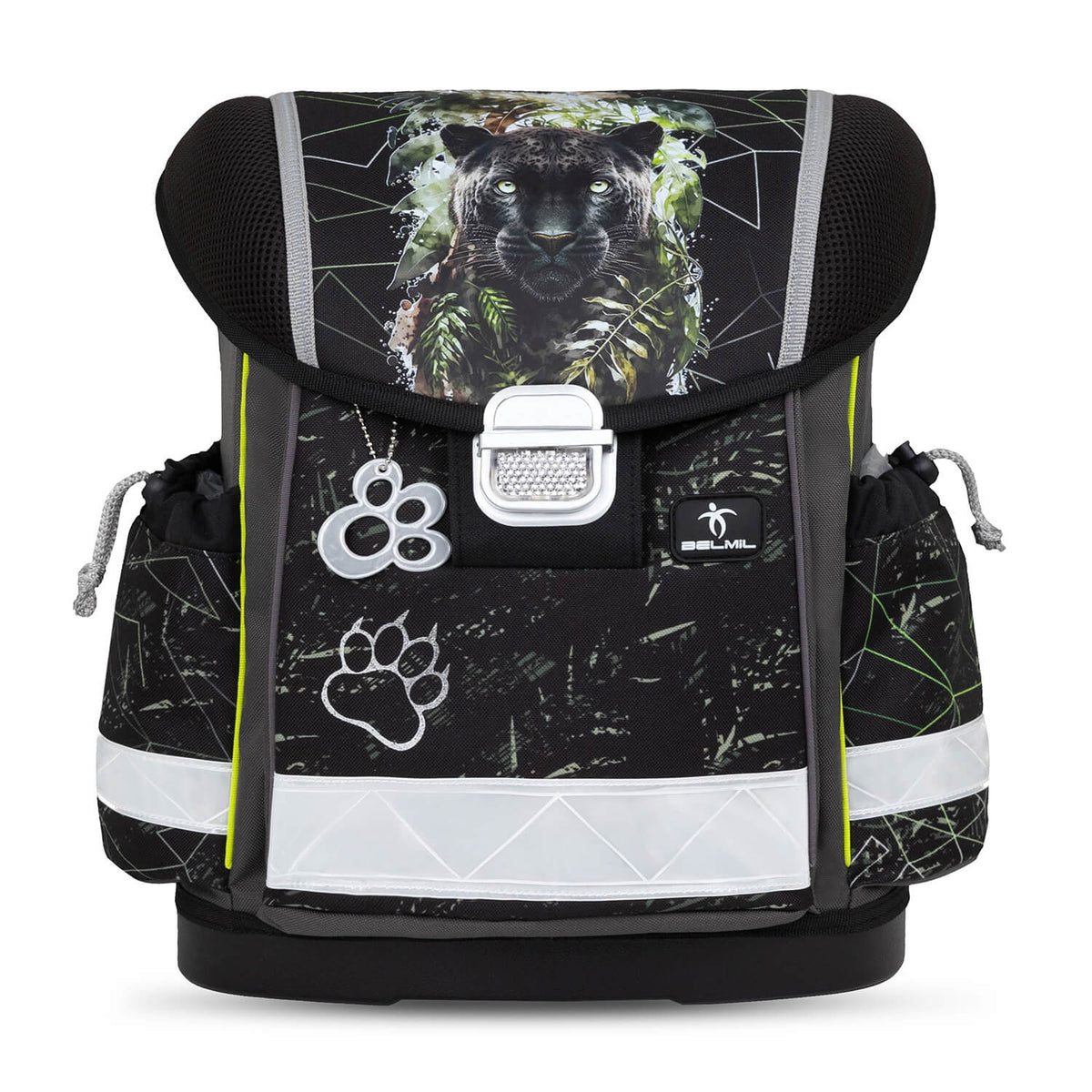 Children using the Ergonomic School Bag Set for Boys– Belmil Classy Black Panther (4 pcs) demonstrating its lightweight design.