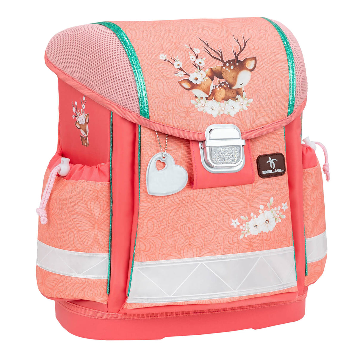 Ergonomic School Bag Set for Girls – Belmil Classy Cute Doe (4 pcs)