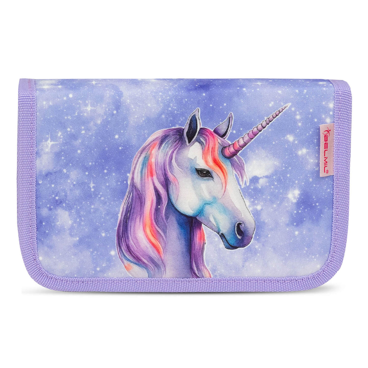 The stylish ergonomic school bag from the Ergonomic School Bag Set for Girls – Belmil Classy Mistyc Luna (4 pcs) with a magical design.