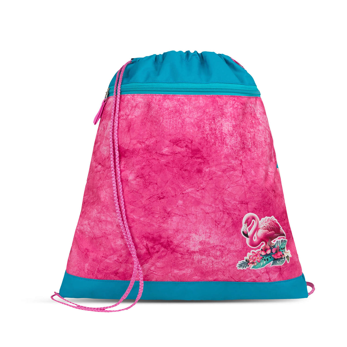 Happy child using the Ergonomic School Bag Set for Girls – Belmil Classy Tropical Toucan (4 pcs) on their way to school.
