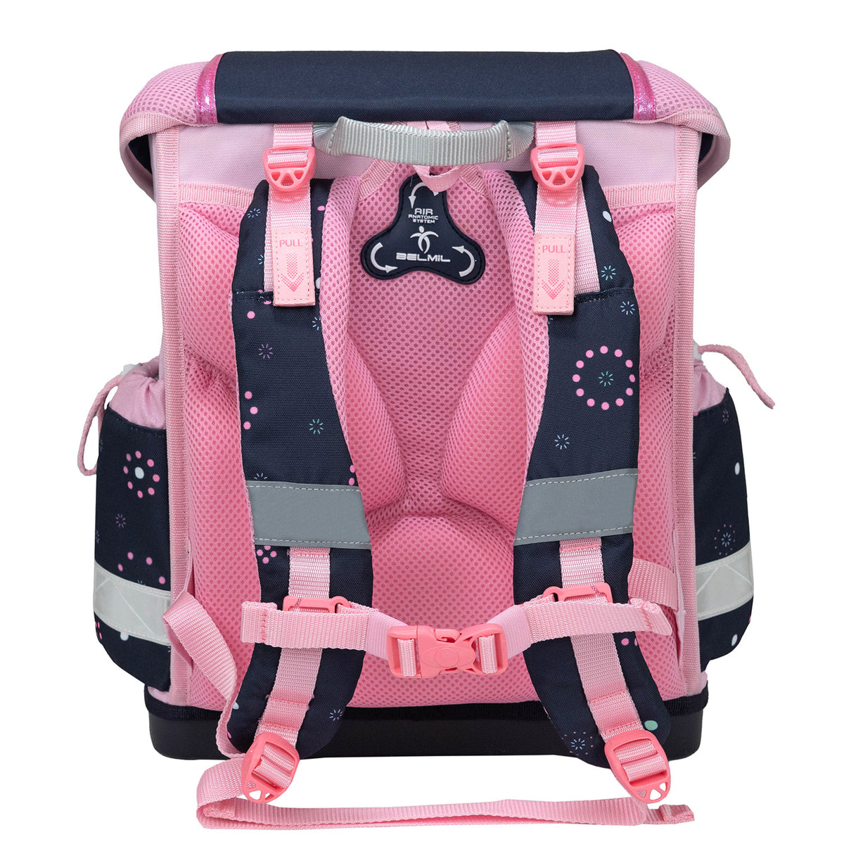 Box pencil case included in the Ergonomic School Bag Set for Girls – Belmil Classy Midnight Butterfly (4 pcs) designed for ample storage.