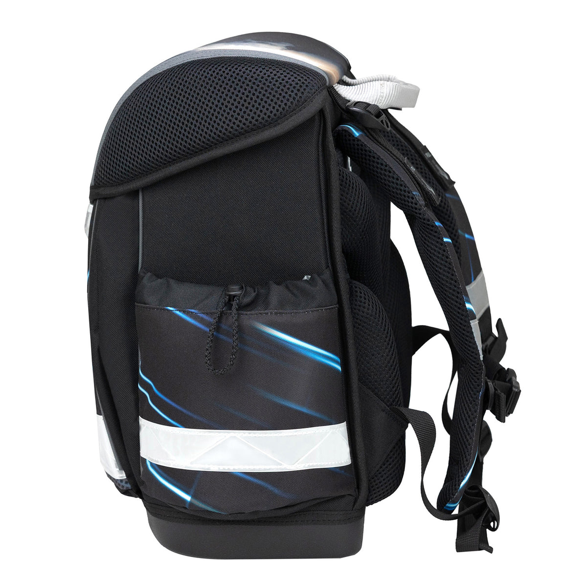 Ergonomic School Bag Set for Boys– Belmil Classy Midnight Turbo (4 pcs) showing spacious compartments for organizing school supplies.
