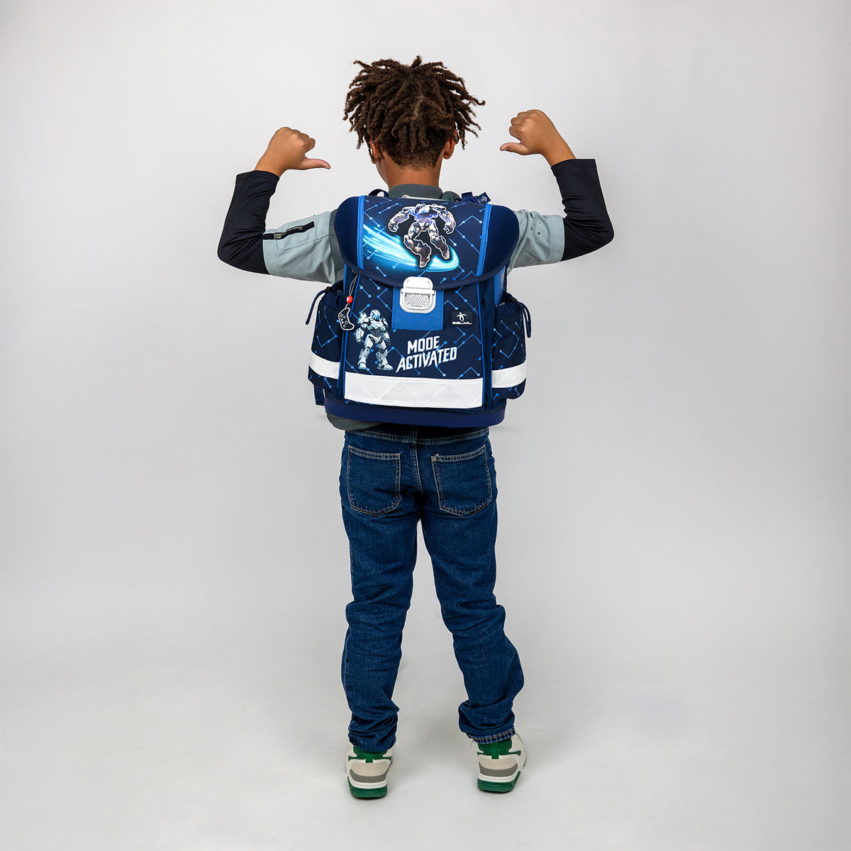 Ergonomic School Bag Set for Boys– Belmil Classy CyberNova (4 pcs)