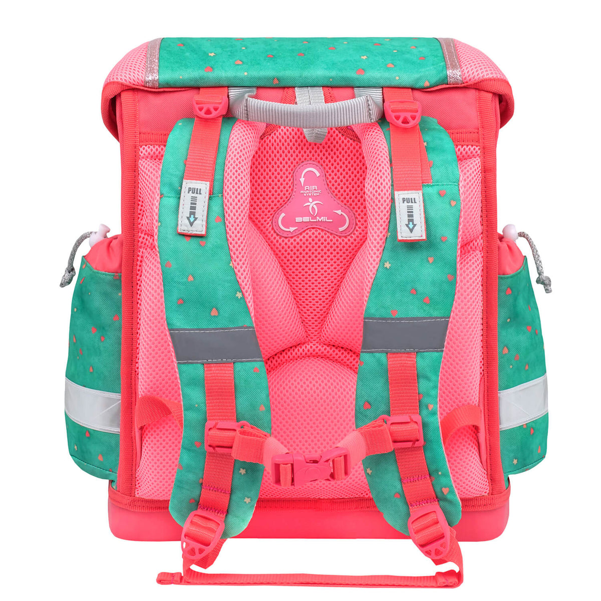 Brightly colored Belmil Ergonomic School Bag Set for Girls “Cute Sloth” Design + Unicorn Raincoat – 4-Piece Back-to-School Bundle emphasizing the fun, nature-inspired design.