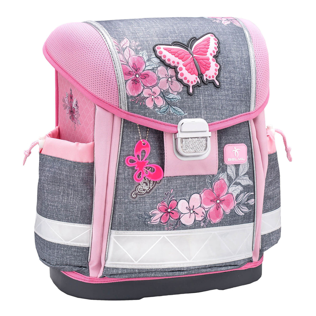 Ergonomic School Bag Set for Girls – Belmil Classy Elegant (4 pcs) with adjustable straps for a perfect fit.