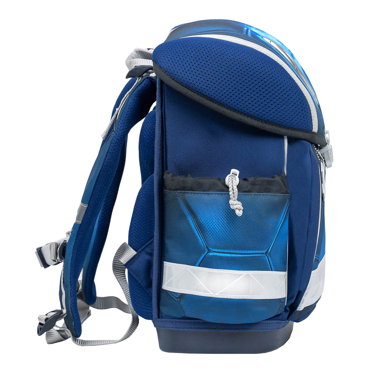 Ergonomic School Bag Set for Boys– Belmil Classy Football 4 (4 pcs) showing the lightweight build weighing only 930-990 g.