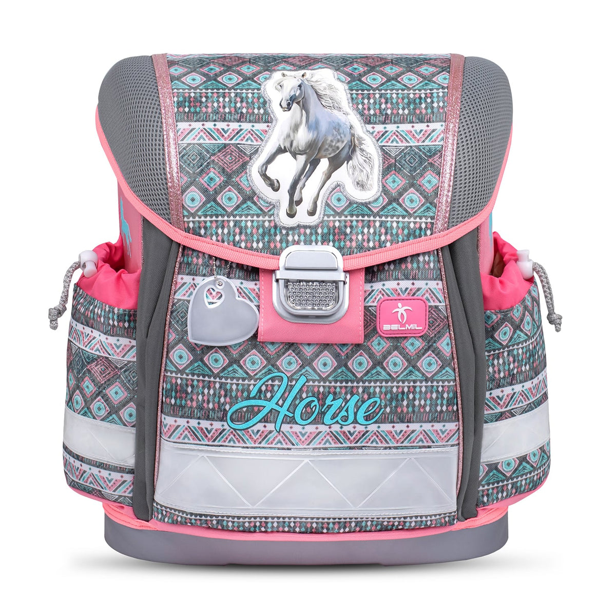 Ergonomic School Bag – Belmil Classy Horse Aruba Blue