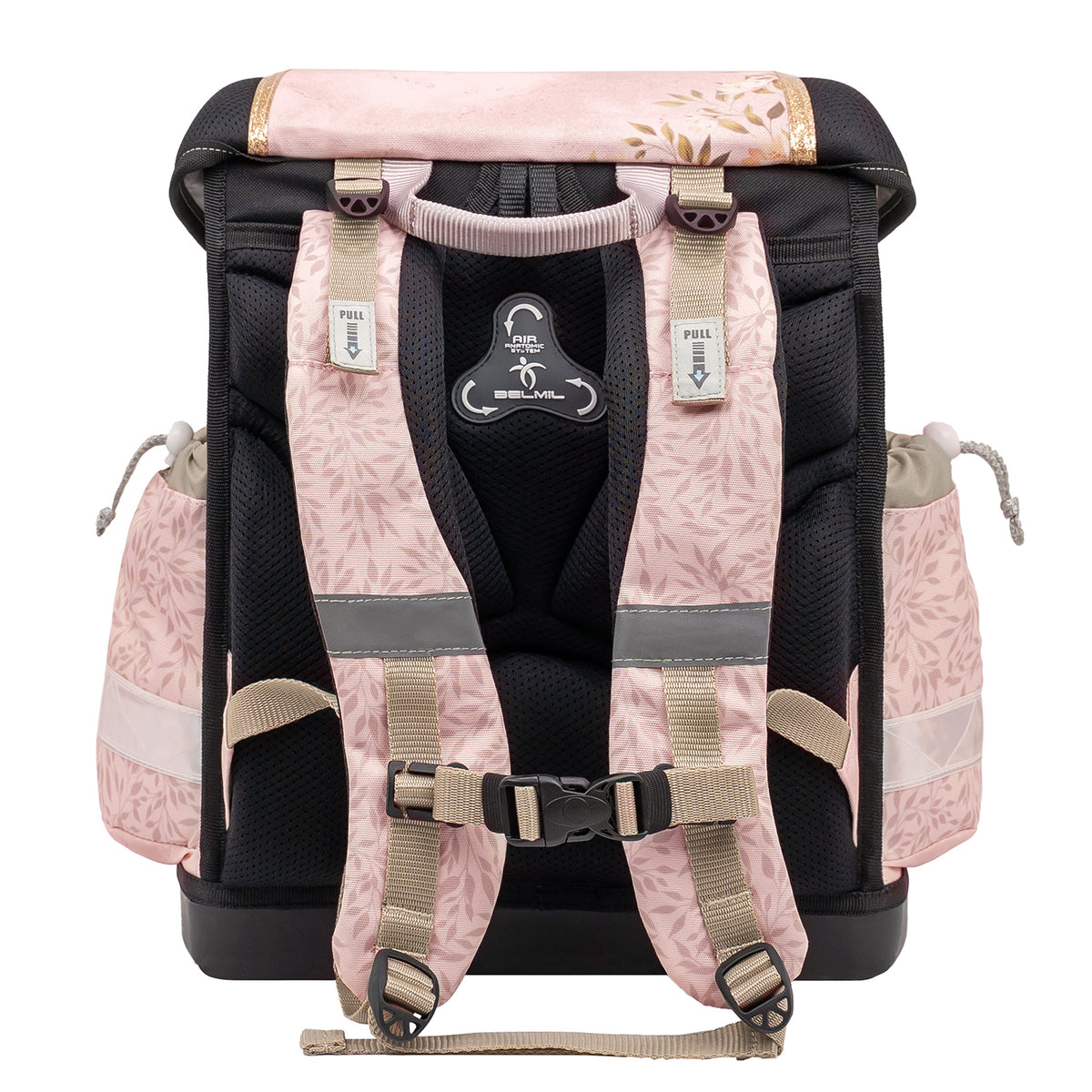 The Belmil Classy Ergonomic School Bag Set for Girls “Horse Chestnut” Design + Unicorn Raincoat – 5-Piece Back-to-School Bundle with the special raincoat expanded for coverage.
