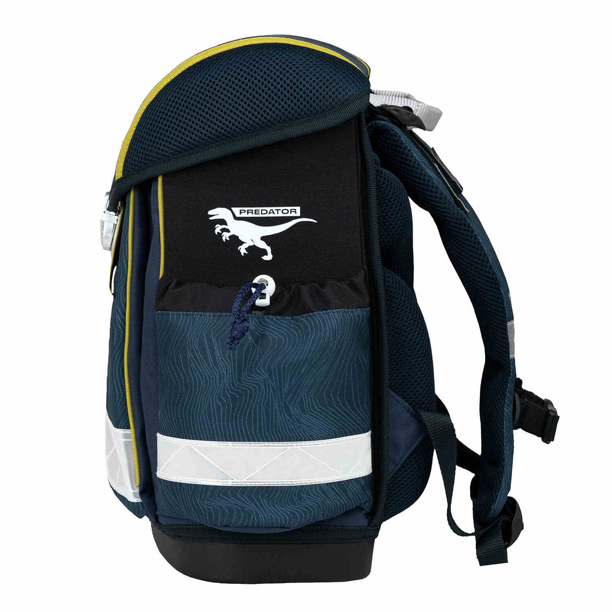 The Ergonomic School Bag Set for Boys – Belmil Classy King Dino (5 pcs) featuring durable materials and safety reflective elements.