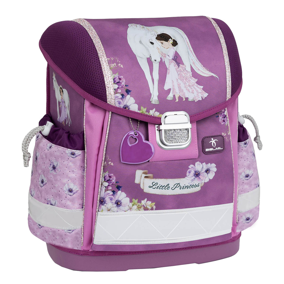 Ergonomic School Bag – Belmil Classy Little Princess Purple