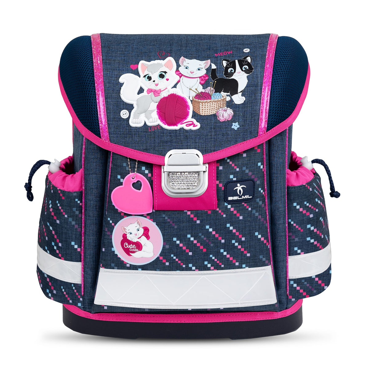 Ergonomic School Bag – Belmil Classy Lovely Kittens