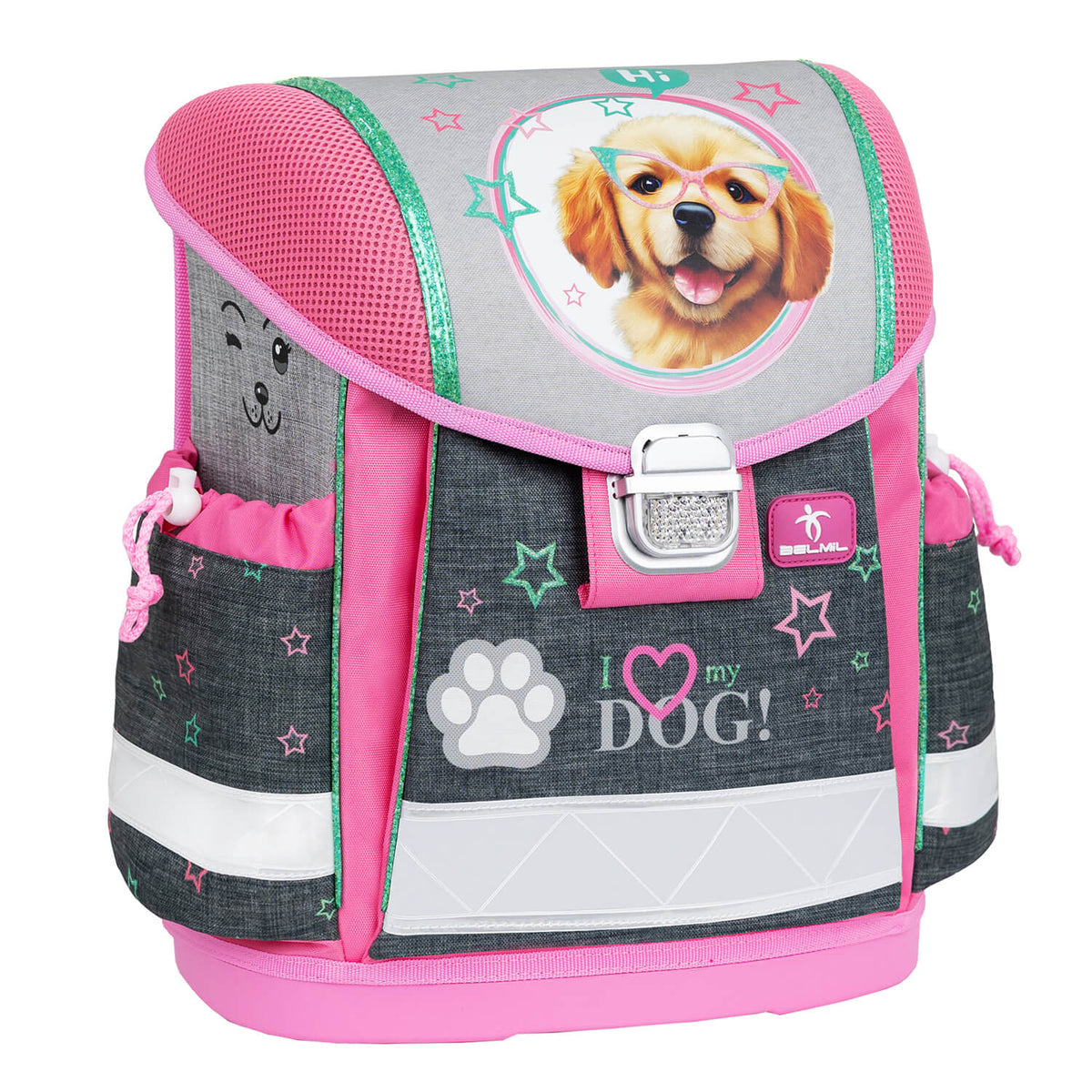 Ergonomic School Bag – Belmil Classy I Love My Dog