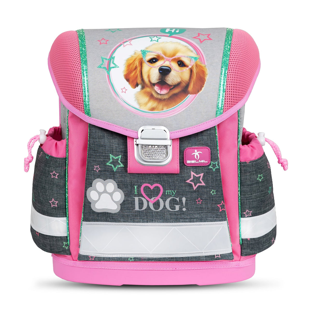 Ergonomic School Bag – Belmil Classy I Love My Dog