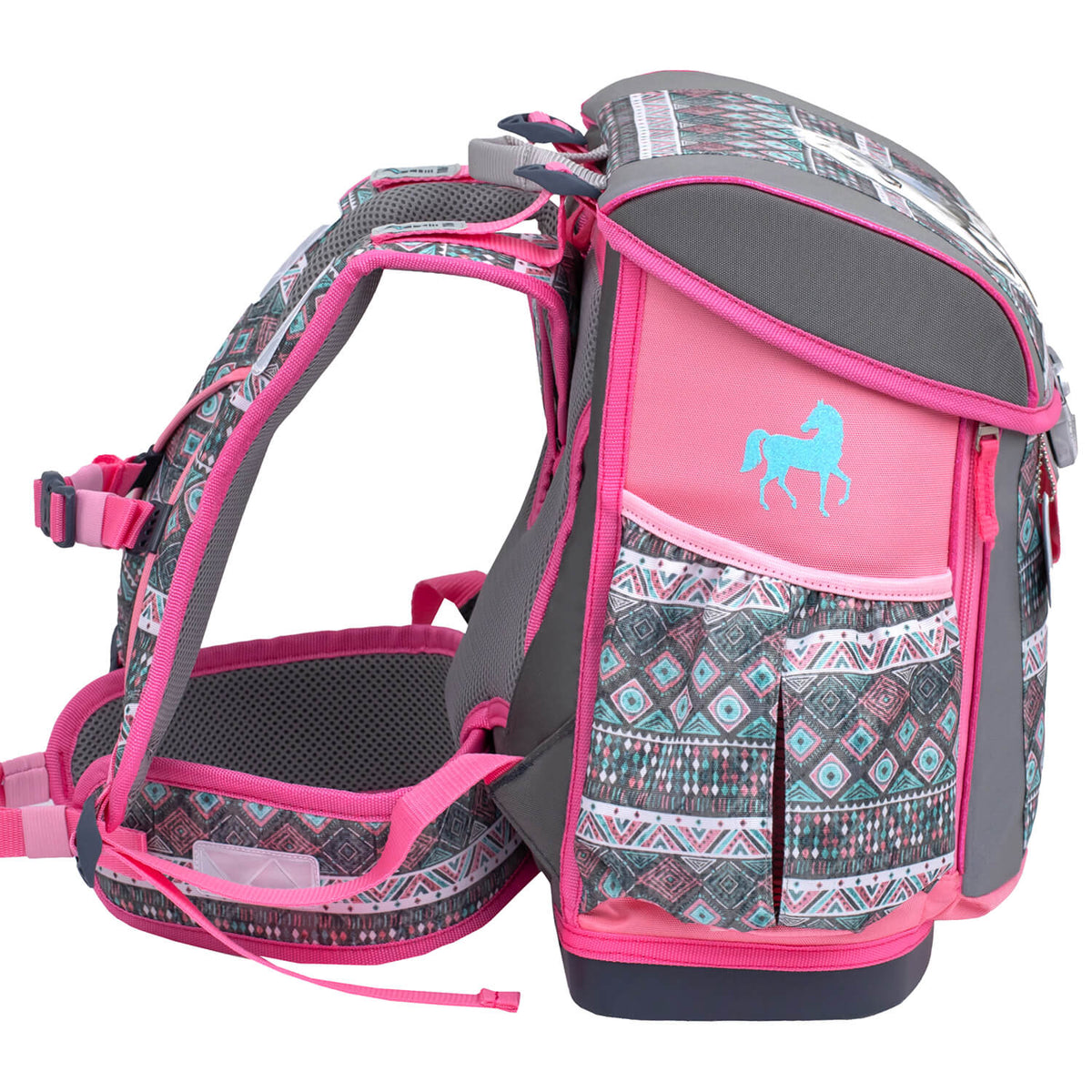Customize Me Horse Aruba Blue schoolbag set 4 pcs