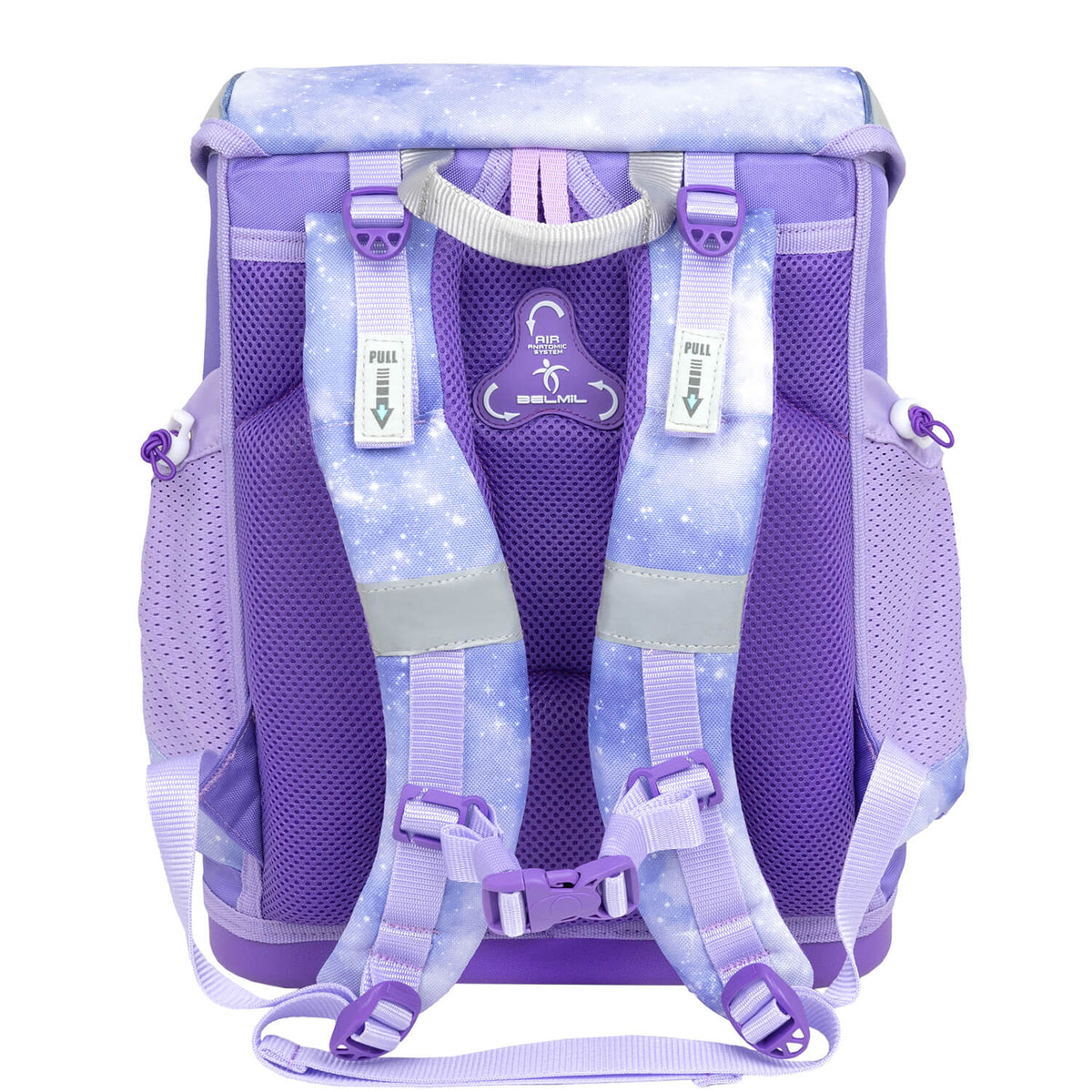Kids using the Ergonomic School Bag Set for Girls – Belmil Mini-Fit Mistyc Luna (4 pcs) in a classroom environment, highlighting its practicality.