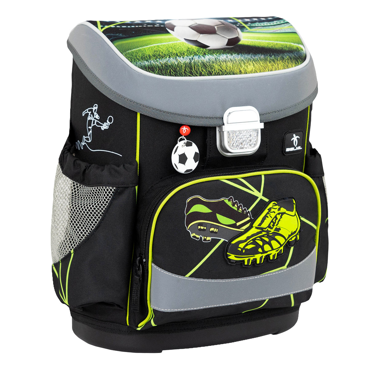Dinosaur raincoat included in the Belmil Mini-Fit Ergonomic School Bag Set “Champion's Kick” – a stylish and functional piece for boys aged 105-118 cm.