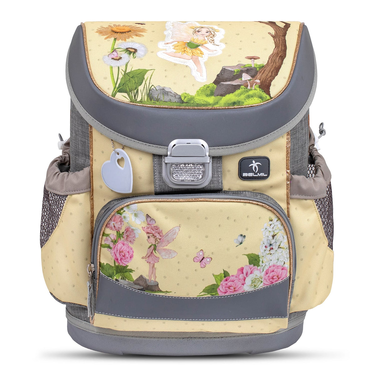 Ergonomic School Bag for Girls – Belmil Mini-Fit Fairy Garden