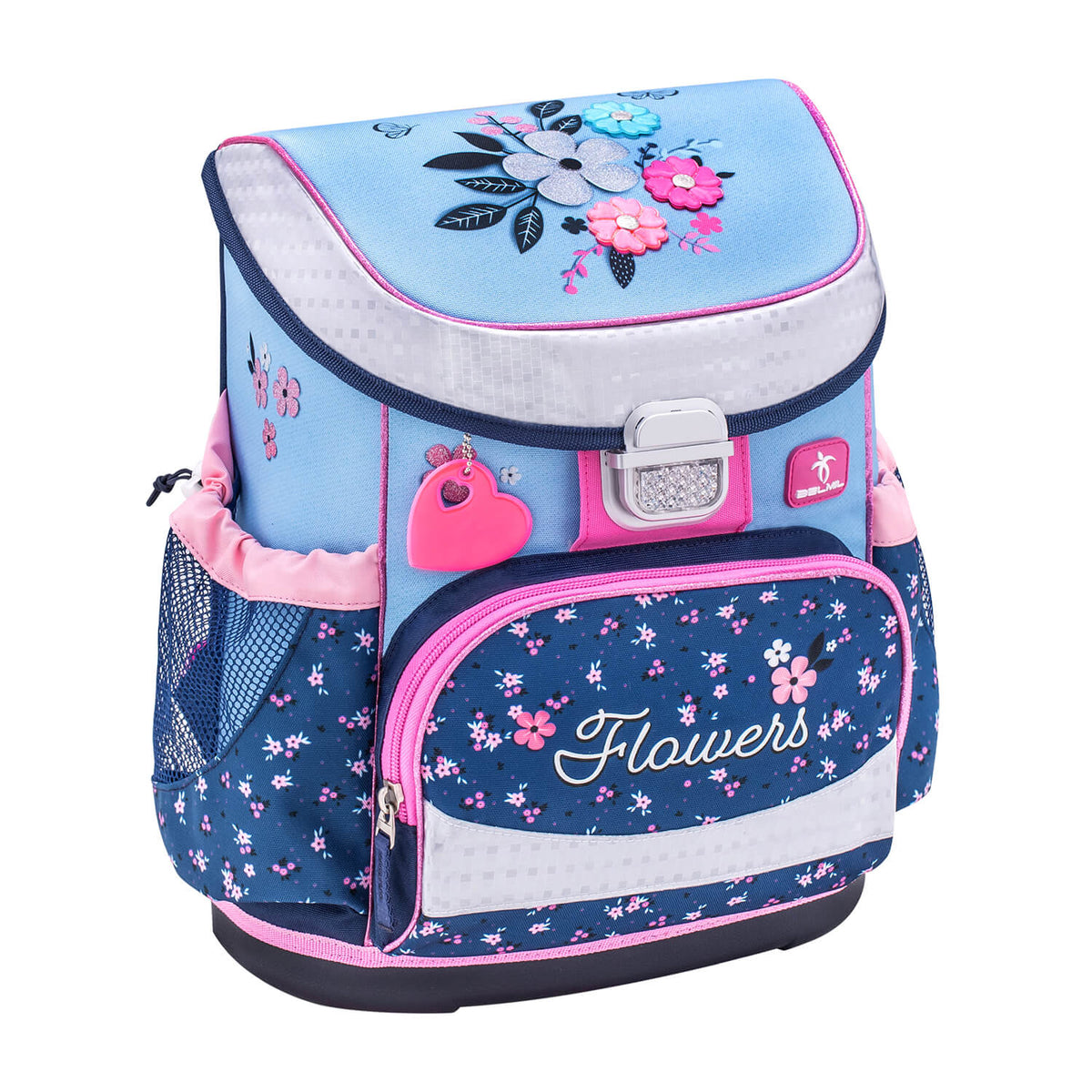 Ergonomic School Bag for Girls - Mini-Fit Flower Patch 2