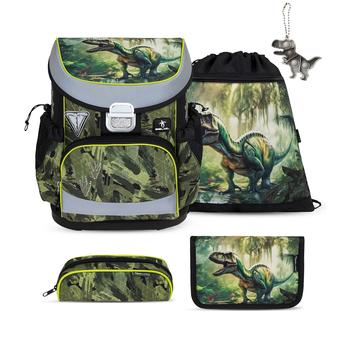 Mini-Fit Lost World schoolbag set with keychain 5 pcs