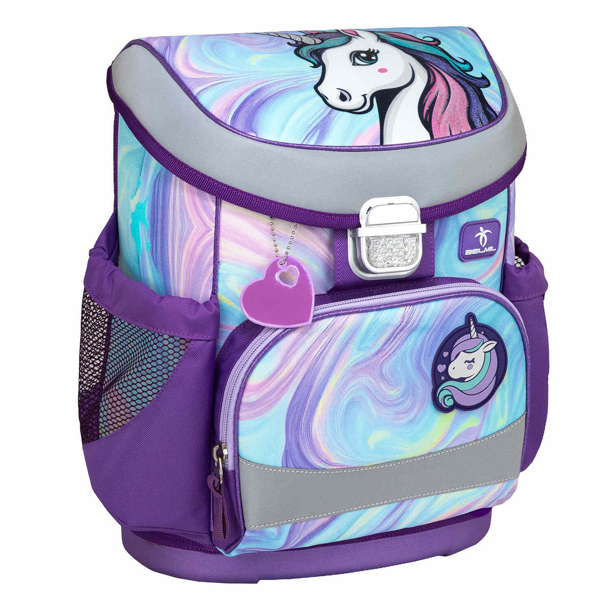 Durable materials used in the Ergonomic School Bag Set for Girls – Belmil Mini-Fit Unicorn Dream (4 pcs), made in Europe.